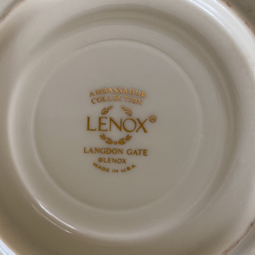 LENOX Langdon Gate Ambassador Collection 5 Piece Place Setting made in USA New - Picture 7 of 17